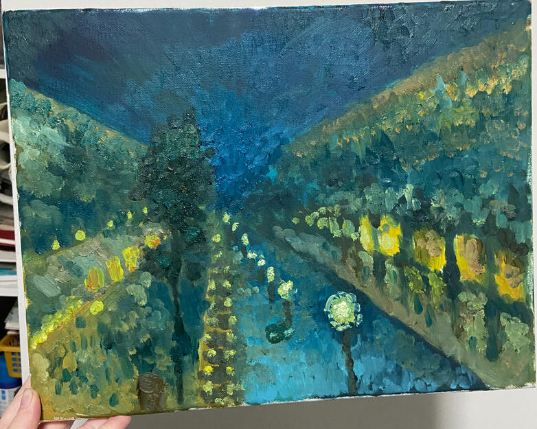 Monet Experiment - Oil Painting